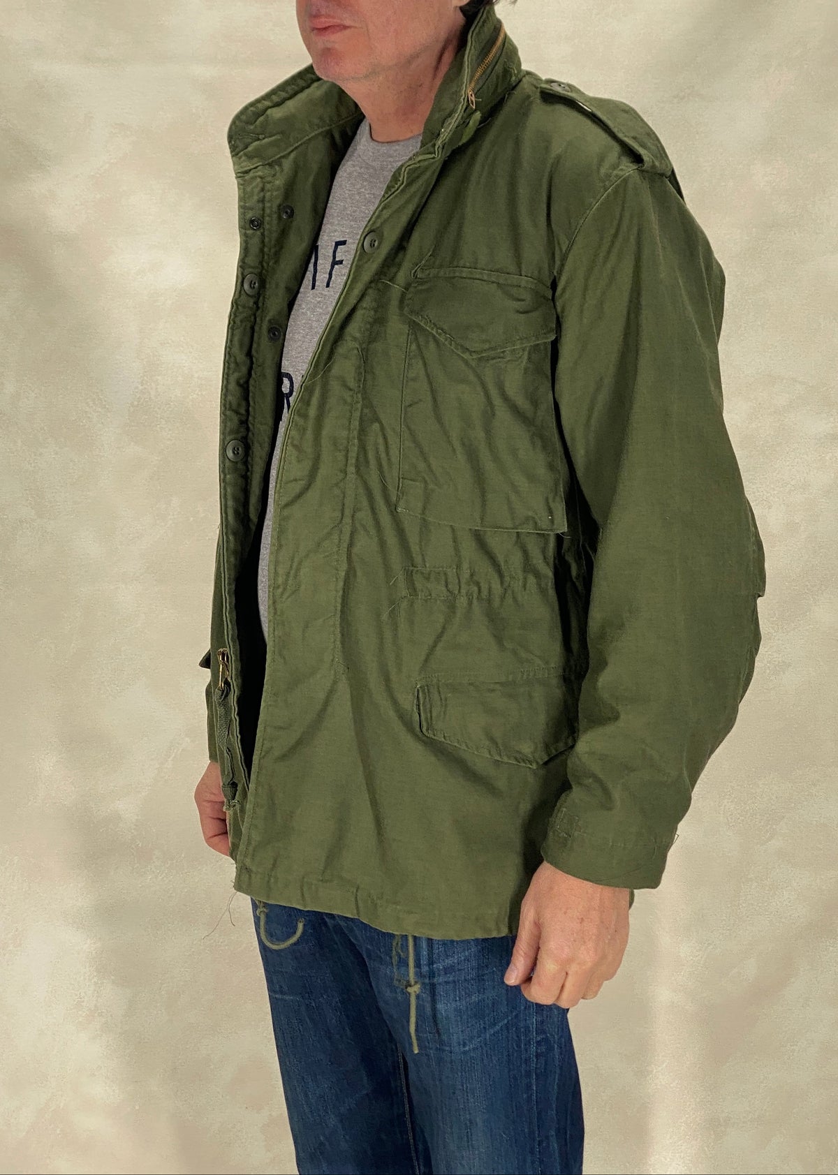 Authentic 1980 US Army M-65 Field Jacket – Vintage Military Combat Coat – Size Small Regular – Made in USA-military-AJ357 Studio