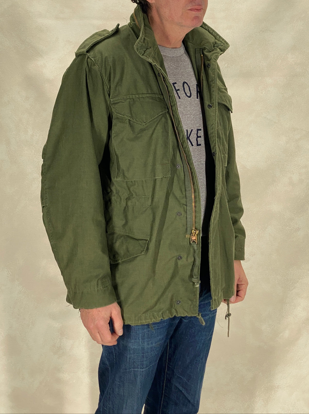 Authentic 1980 US Army M-65 Field Jacket – Vintage Military Combat Coat – Size Small Regular – Made in USA-military-AJ357 Studio