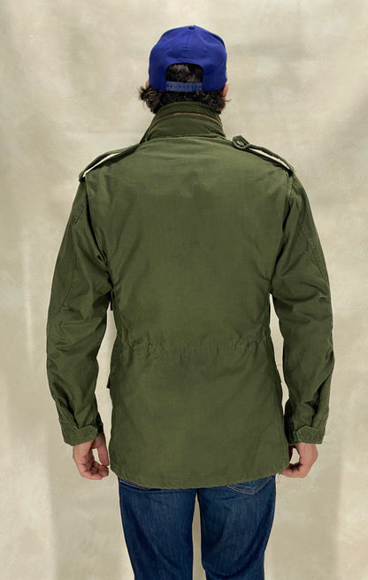 Authentic 1980 US Army M-65 Field Jacket – Vintage Military Combat Coat – Size Small Regular – Made in USA-military-AJ357 Studio