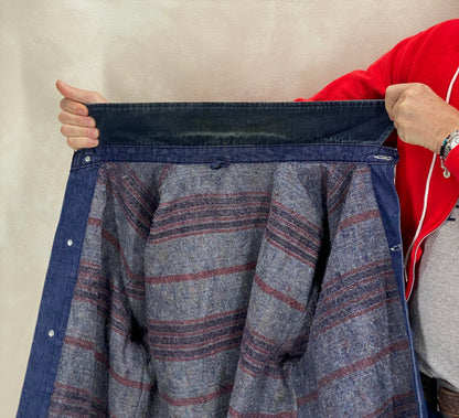 Size 44 US Large. Vintage Blue Bell blanket lined Chore coat work jacket Made in USA-AJ357 Studio