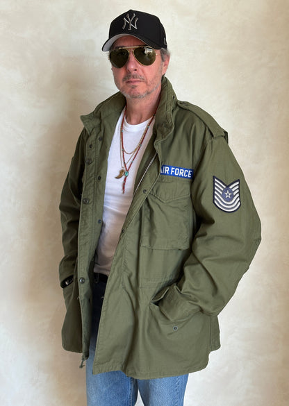 Vintage 1970 M-65 Field Jacket US Air Force Alpha Industries – XL
