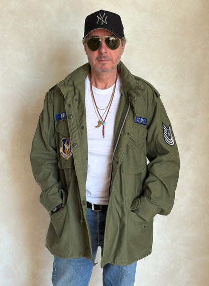 Vintage 1970 M-65 Field Jacket US Air Force Alpha Industries – XL