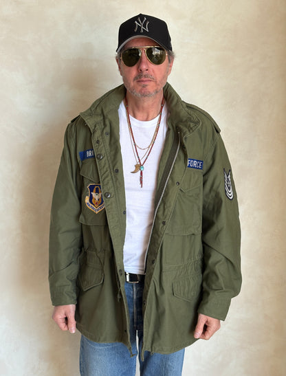 Vintage 1970 M-65 Field Jacket US Air Force Alpha Industries – XL