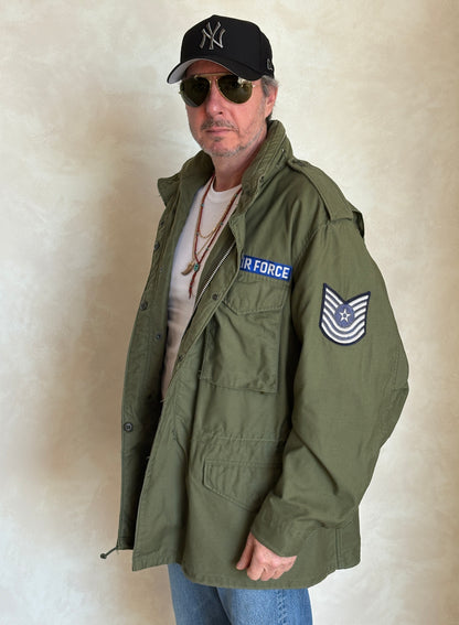 Vintage 1970 M-65 Field Jacket US Air Force Alpha Industries – XL