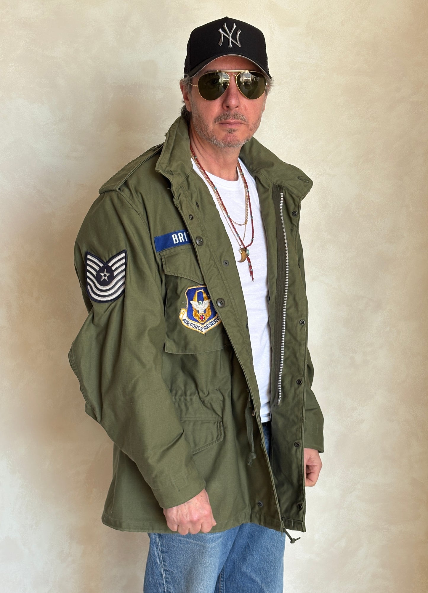 Vintage 1970 M-65 Field Jacket US Air Force Alpha Industries – XL