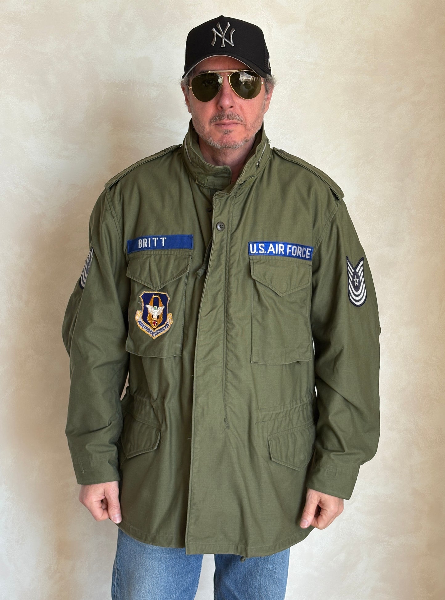 Vintage 1970 M-65 Field Jacket US Air Force Alpha Industries – XL