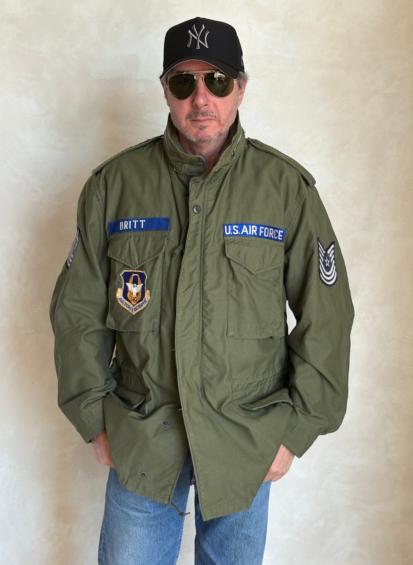 Vintage 1970 M-65 Field Jacket US Air Force Alpha Industries – XL
