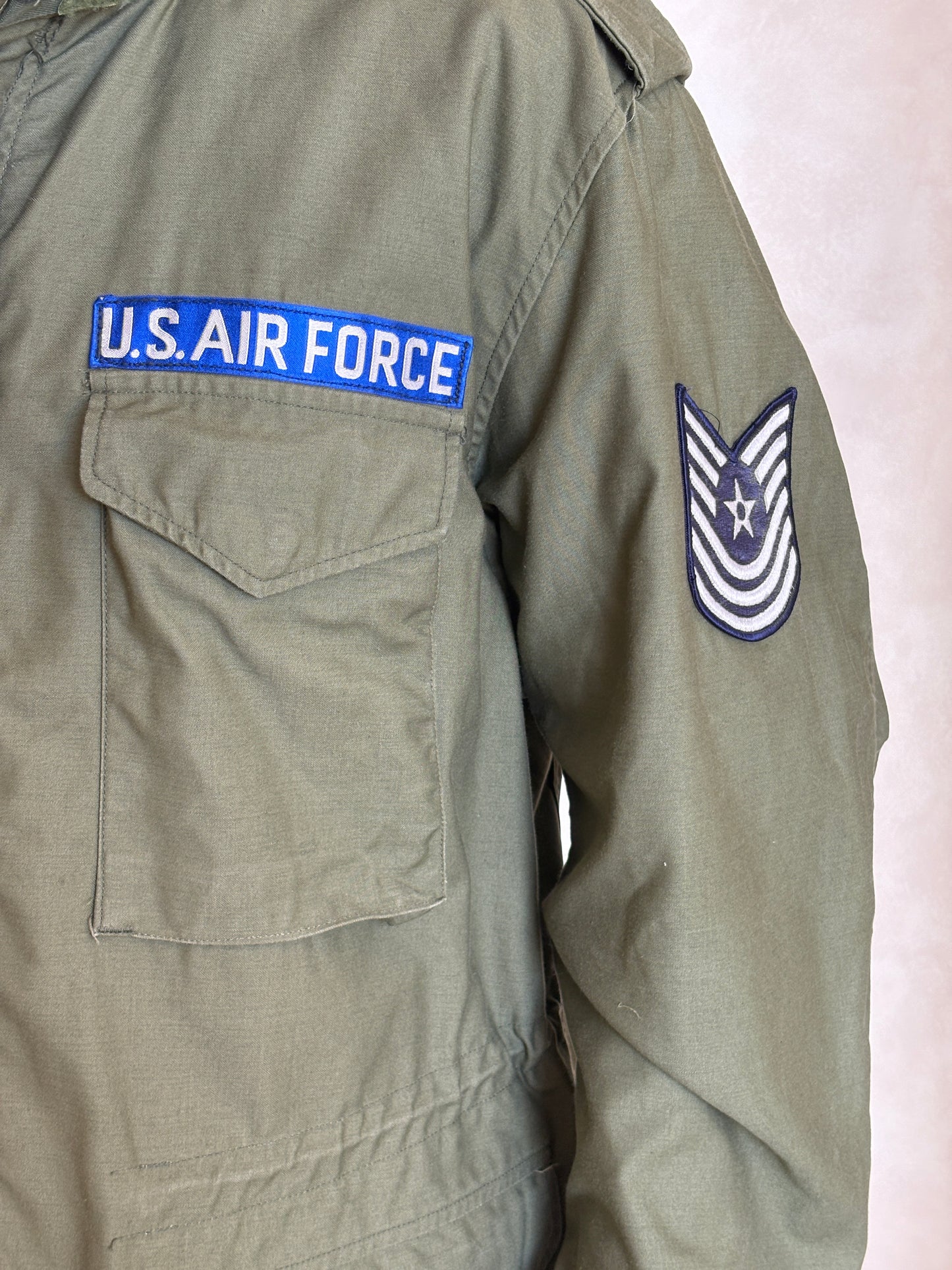 Vintage 1970 M-65 Field Jacket US Air Force Alpha Industries – XL