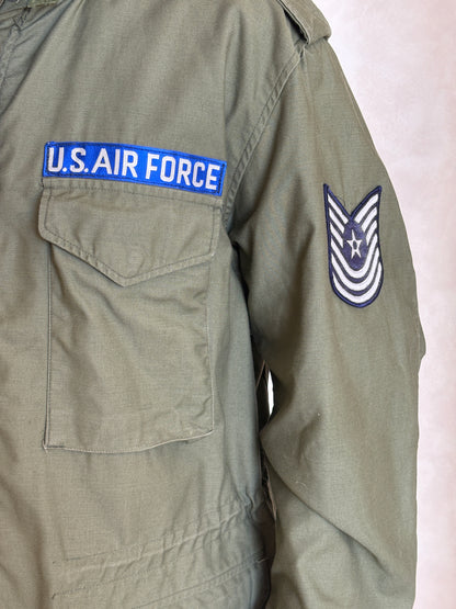 Vintage 1970 M-65 Field Jacket US Air Force Alpha Industries – XL