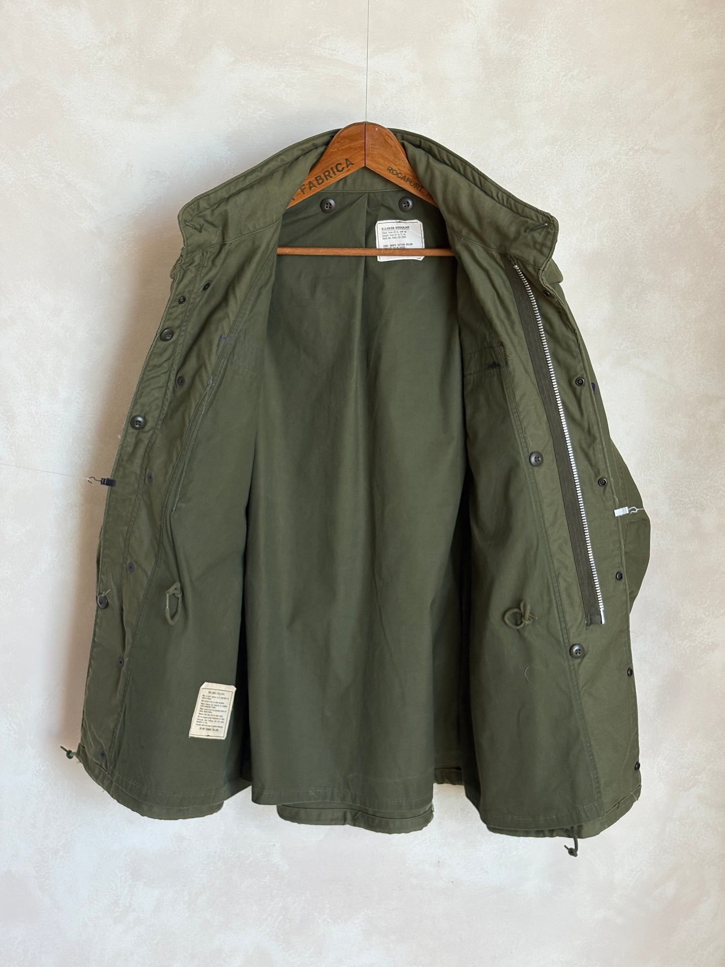 Vintage 1970 M-65 Field Jacket US Air Force Alpha Industries – XL