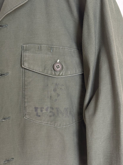 XL, Authentic 1966 US Army OG-107 Fatigue Shirt – Vietnam War Era Small