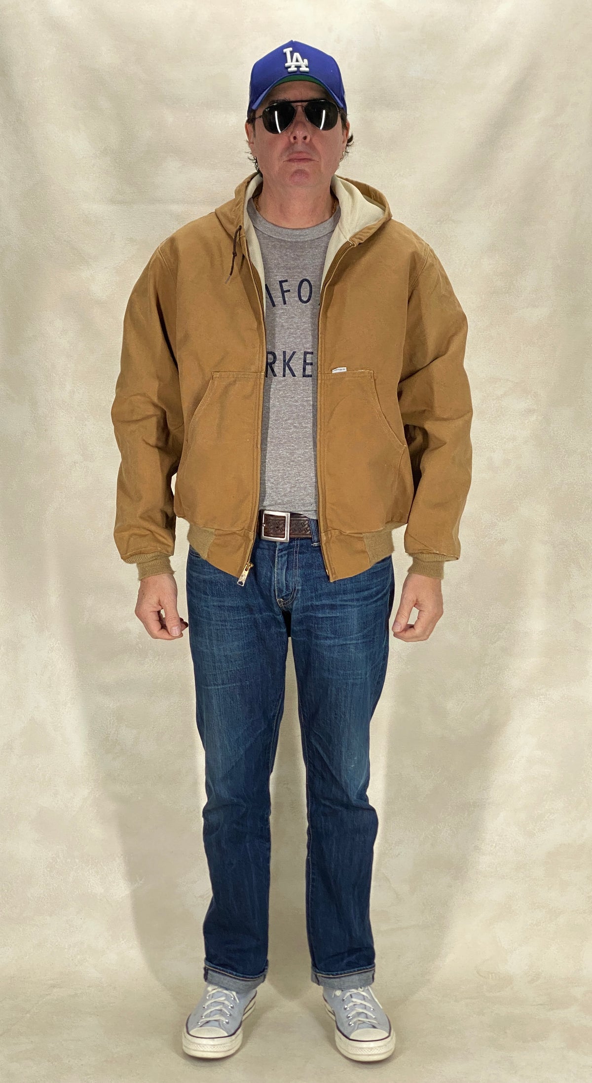 Size X Large. 90s Vintage hooded Carhartt jacket Made in USA - Authentic Workwear Style-AJ357 Studio