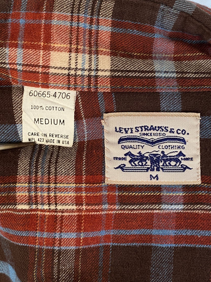 Medium Vintage 80s Levi's Shirt | 100% Cotton | Made in USA | Classic Retro Style | USA Vintage BCN-AJ357 Studio