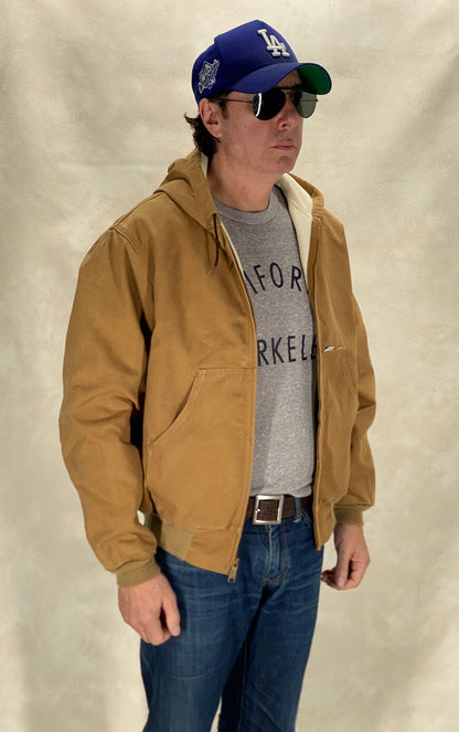 Size X Large. 90s Vintage hooded Carhartt jacket Made in USA - Authentic Workwear Style-AJ357 Studio