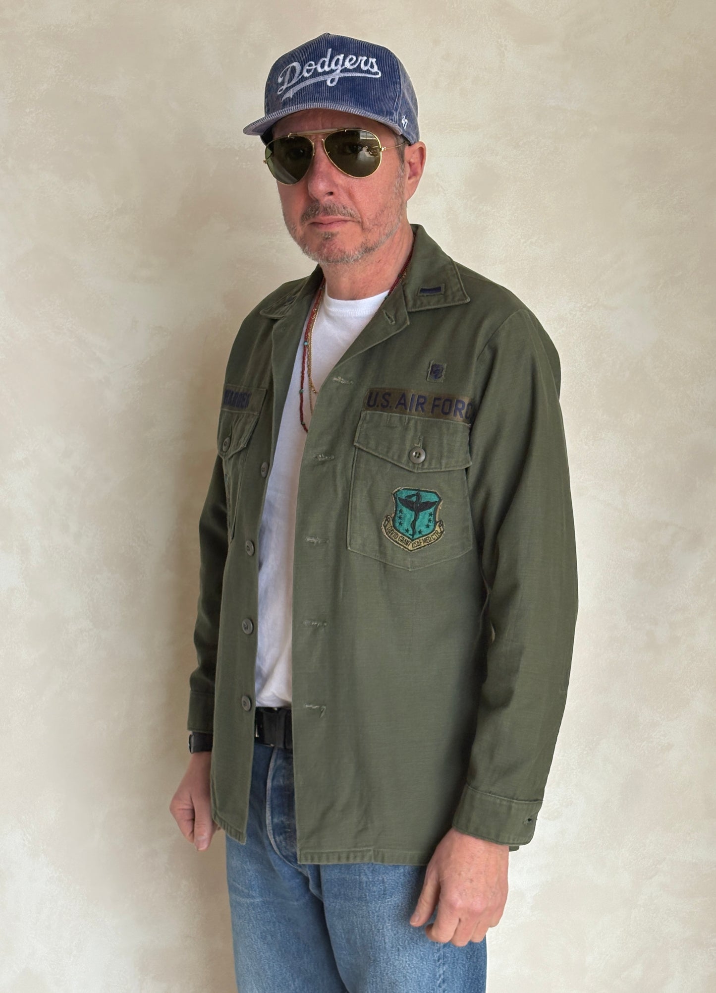 Med. Authentic 1976 US Air Force OG-107 Fatigue Shirt – Military