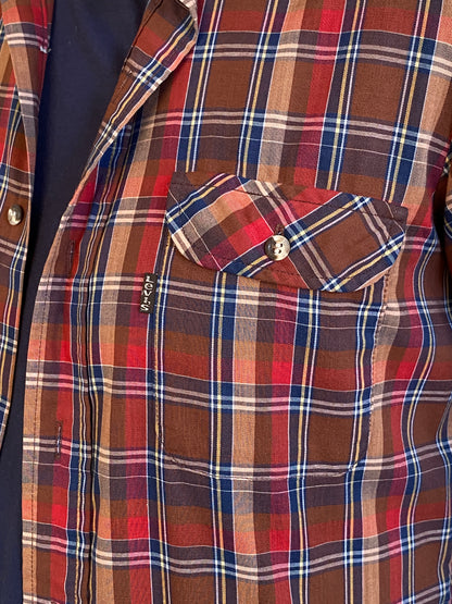 Small Vintage 80’s Levi's Plaid Shirt | Made in USA | Classic Retro Style | USA Vintage BCN-AJ357 Studio
