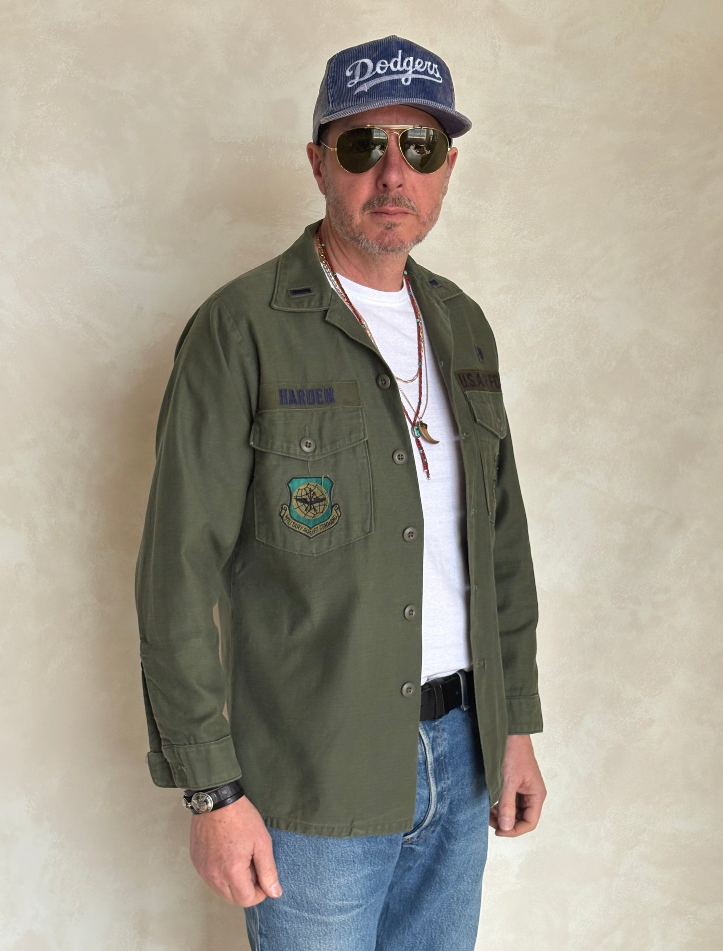 Med. Authentic 1976 US Air Force OG-107 Fatigue Shirt – Military