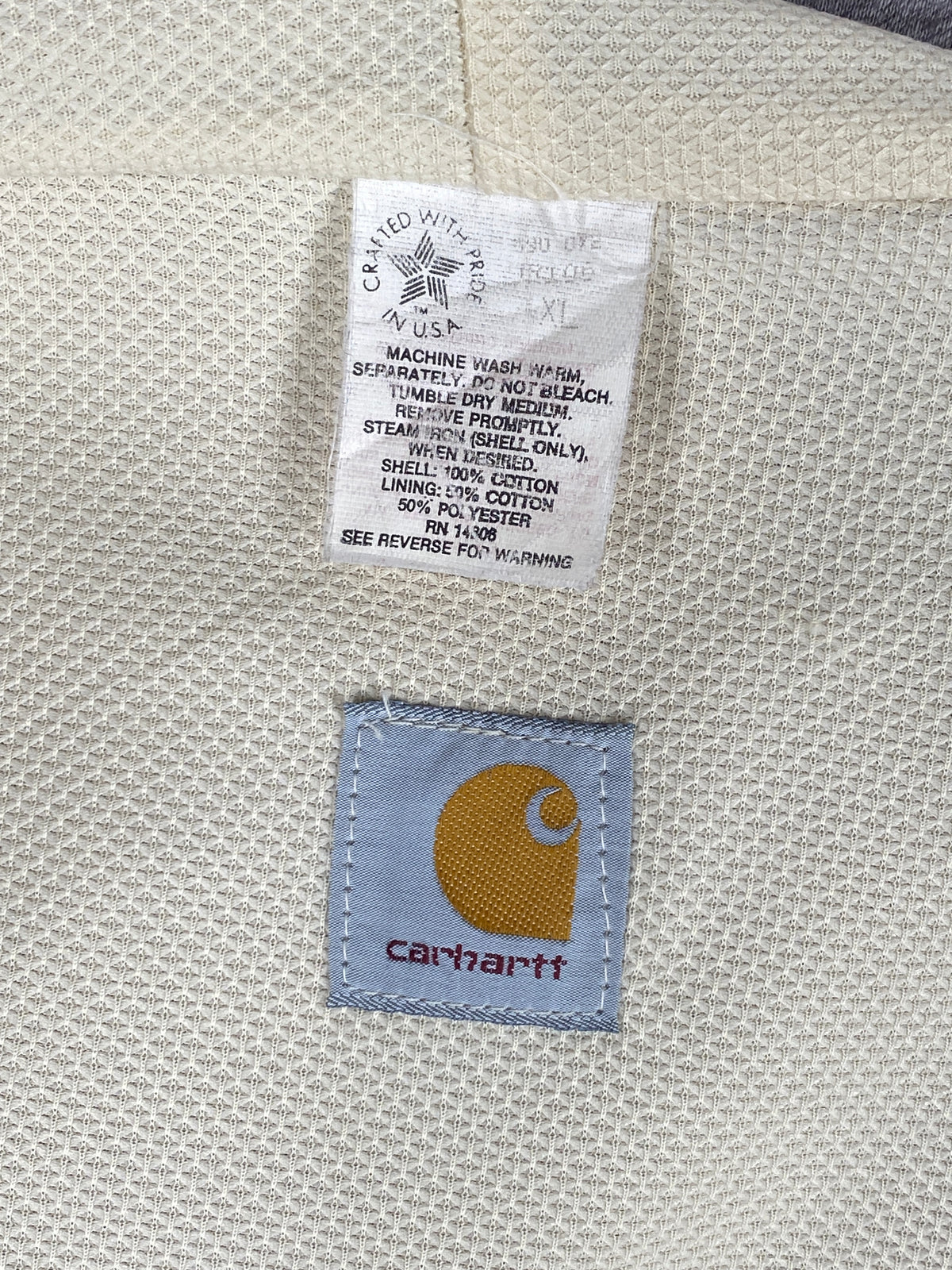 Size X Large. 90s Vintage hooded Carhartt jacket Made in USA - Authentic Workwear Style-AJ357 Studio