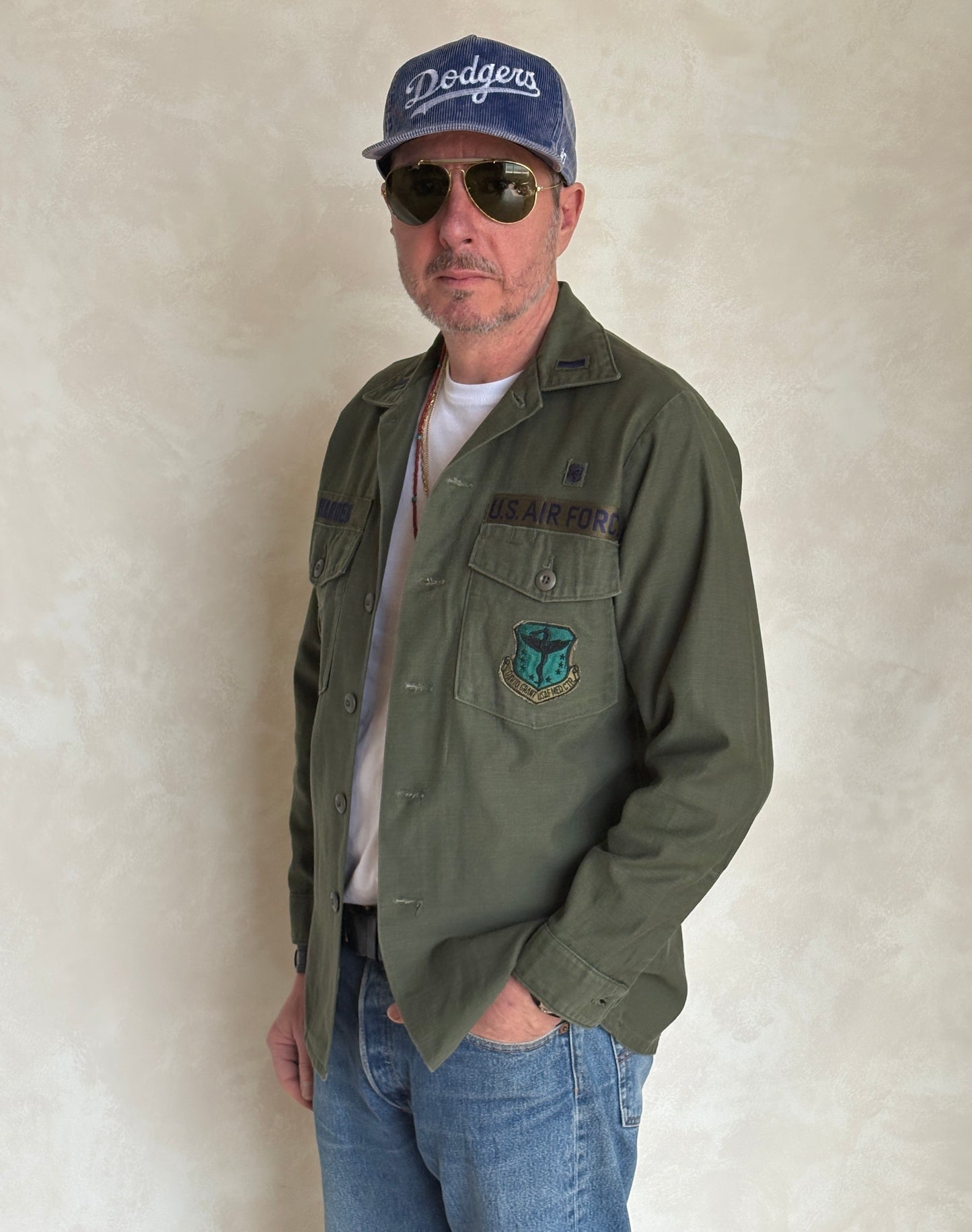 Med. Authentic 1976 US Air Force OG-107 Fatigue Shirt – Military