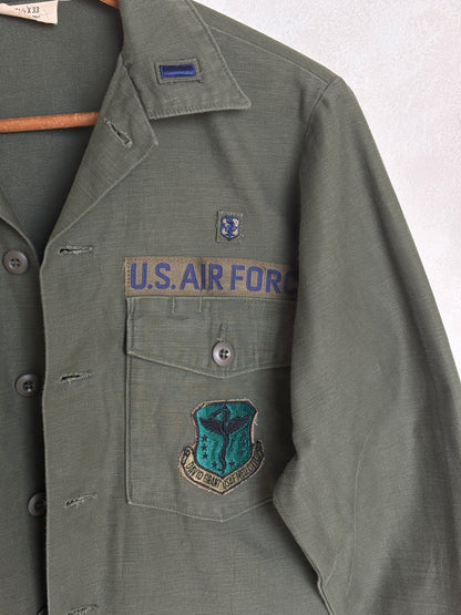 Med. Authentic 1976 US Air Force OG-107 Fatigue Shirt – Military