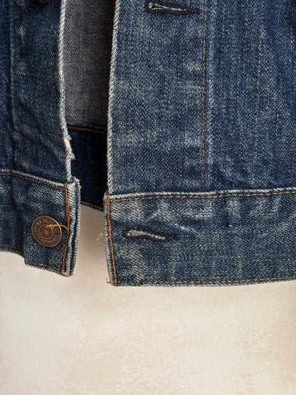 Size 48US / 58EU. Vintage Early 70s 2 pocket Levi’s Denim Jacket 70505 – Single Stitch, Made in USA