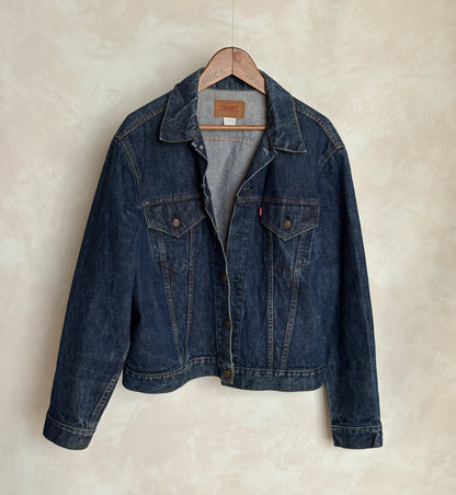 Size 48US / 58EU. Vintage Early 70s 2 pocket Levi’s Denim Jacket 70505 – Single Stitch, Made in USA