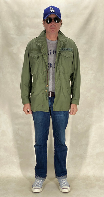 Small Reg. Authentic 1973 John Owbey US Army M-65 Field Jacket – Vintage Military Coat Made in USA-AJ357 Studio
