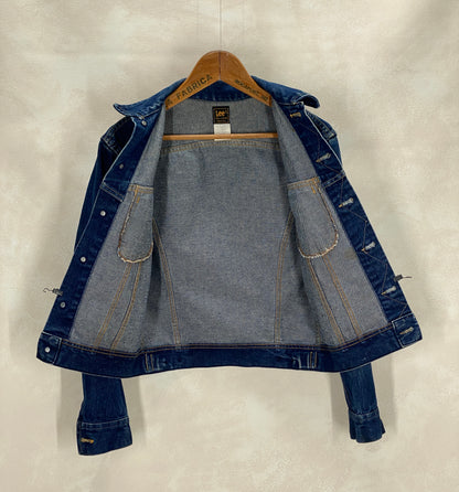 Size 36US / 46EU .Vintage 80s Lee Denim Shirt – 2 Pockets, Made in USA, Classic Workwear-AJ357 Studio