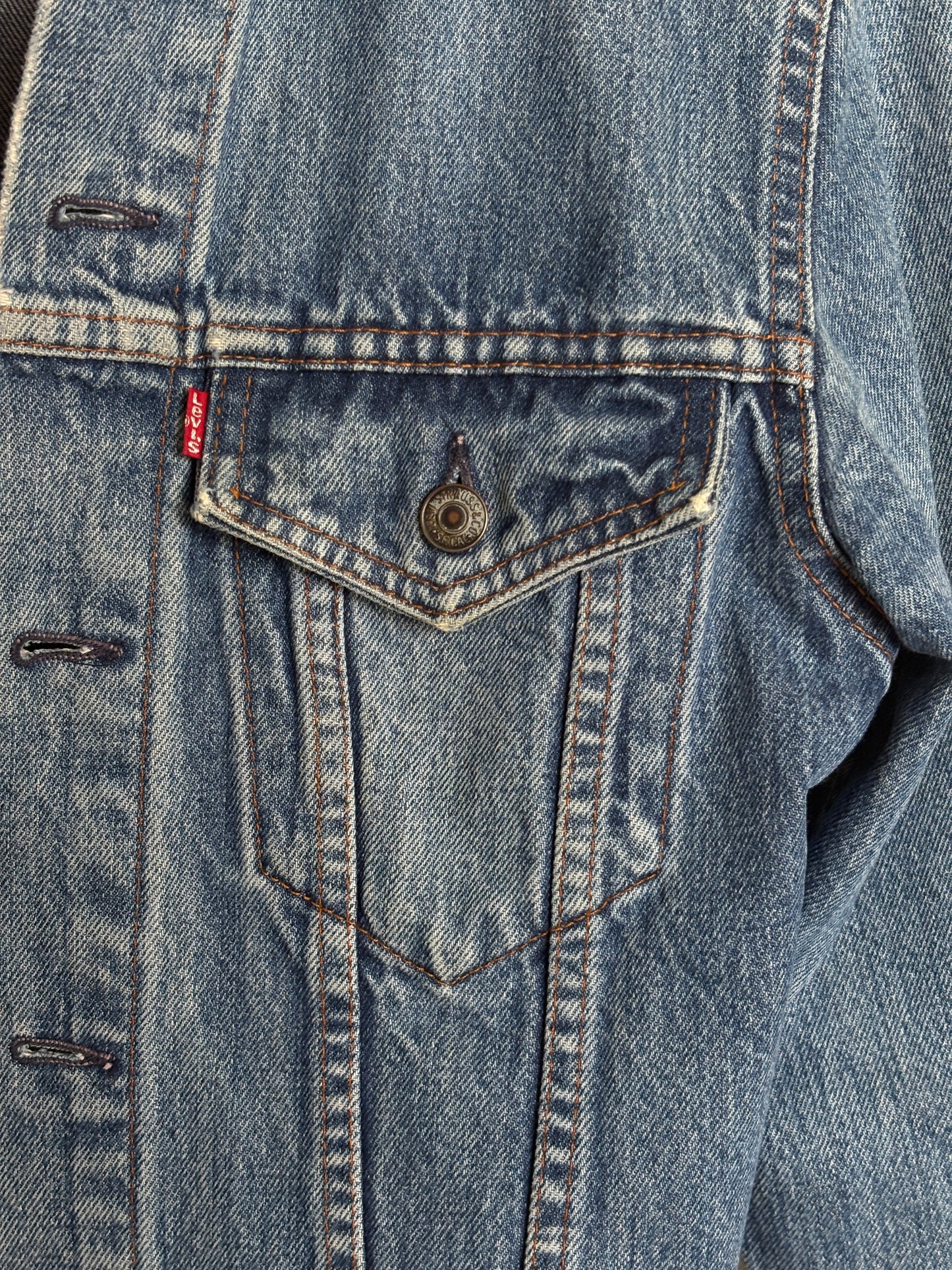 Vintage 80s Levi’s Type III Denim Trucker Jacket |Made in Canada | Size 38US /48EU