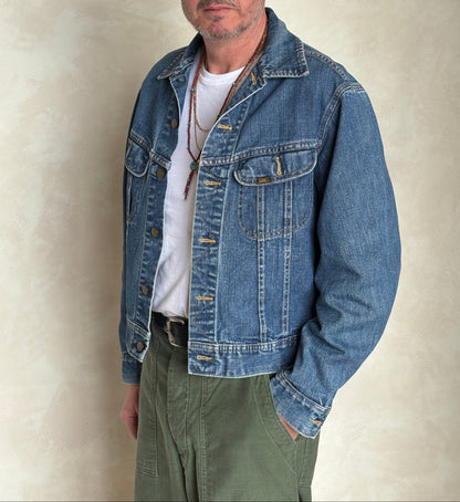 Vintage 80s Lee  Denim Jacket | 2 Pockets | Made in Canada | Size 40US / 50EU