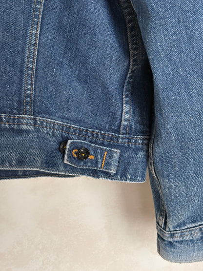 Vintage 80s Lee  Denim Jacket | 2 Pockets | Made in Canada | Size 40US / 50EU