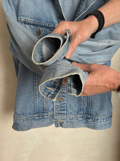 Vintage 80s Lee  Denim Jacket | 2 Pockets | Made in Canada | Size 42US / 52EU
