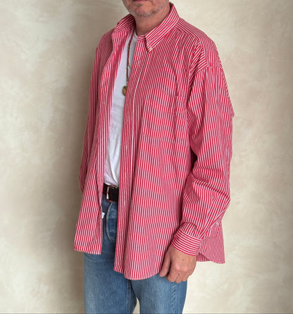 Ralph Lauren BIG SHIRT Striped Button-Down Shirt