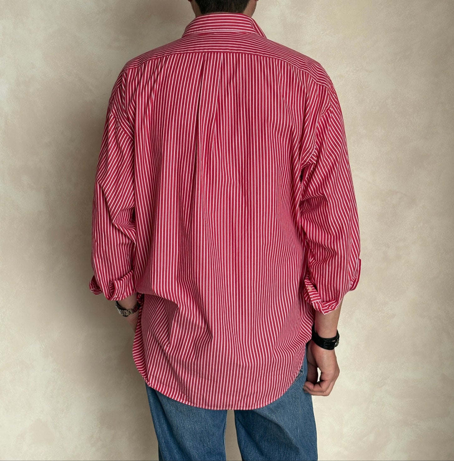 Ralph Lauren BIG SHIRT Striped Button-Down Shirt