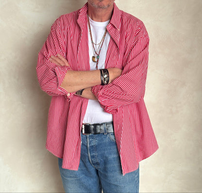 Ralph Lauren BIG SHIRT Striped Button-Down Shirt
