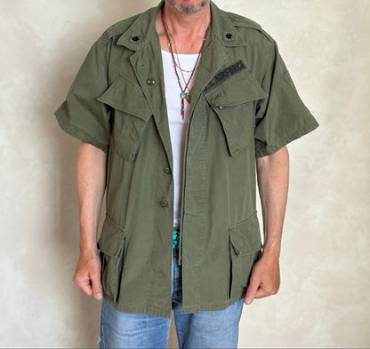 Size Large Reg. 2nd second pattern 1965 jungle jacket Vietnam war era-AJ357 Studio