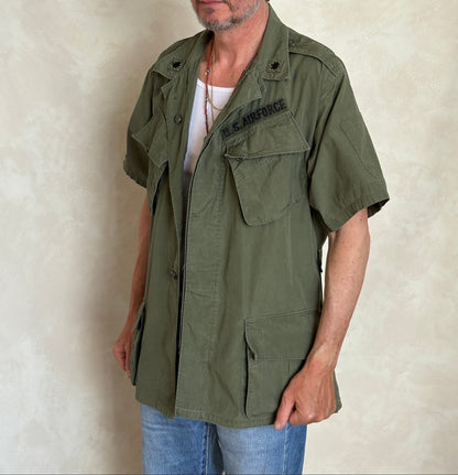 Size Large Reg. 2nd second pattern 1965 jungle jacket Vietnam war era-AJ357 Studio