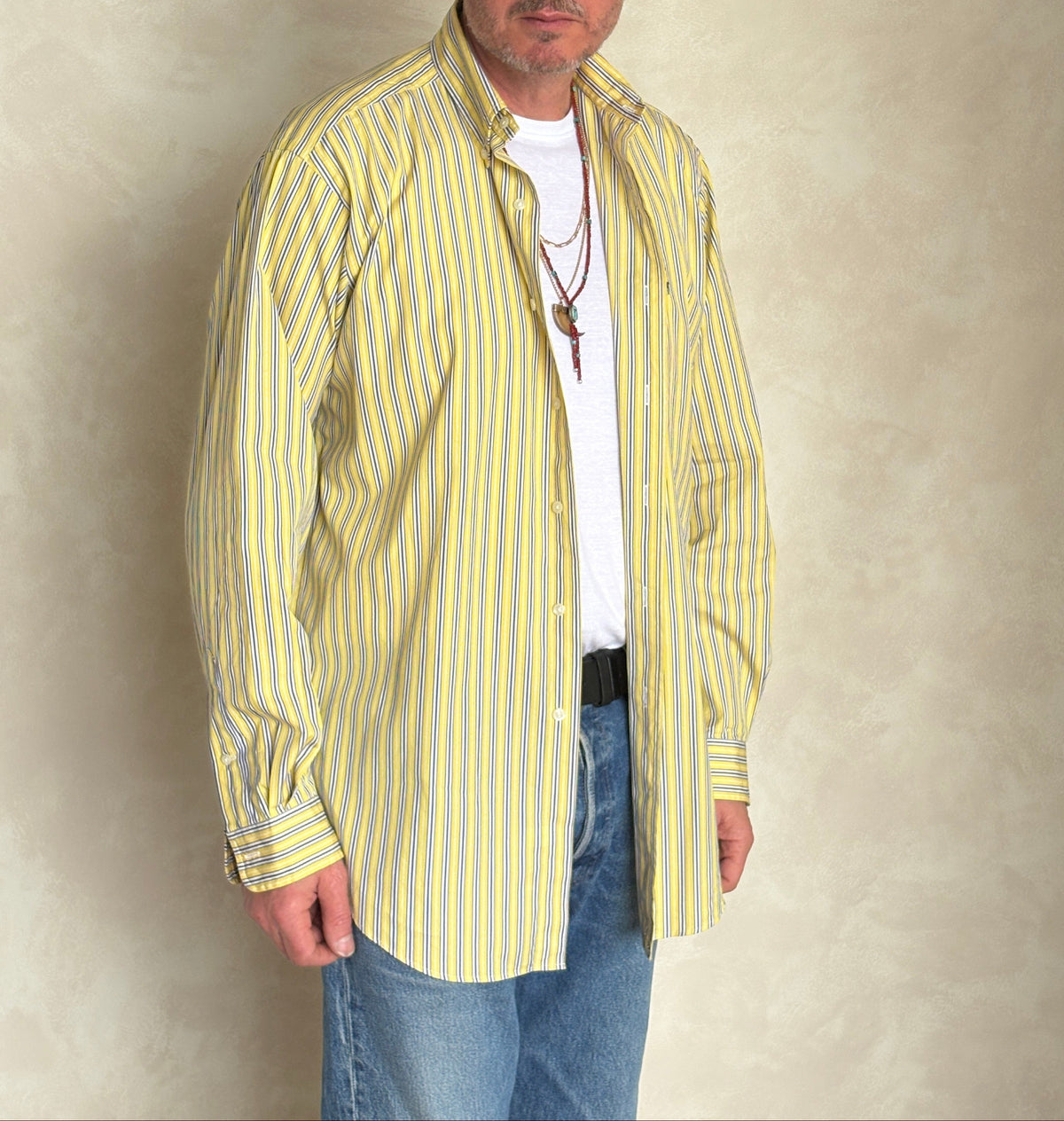 Ralph Lauren Classic Fit Striped Button-Down Shirt-AJ357 Studio