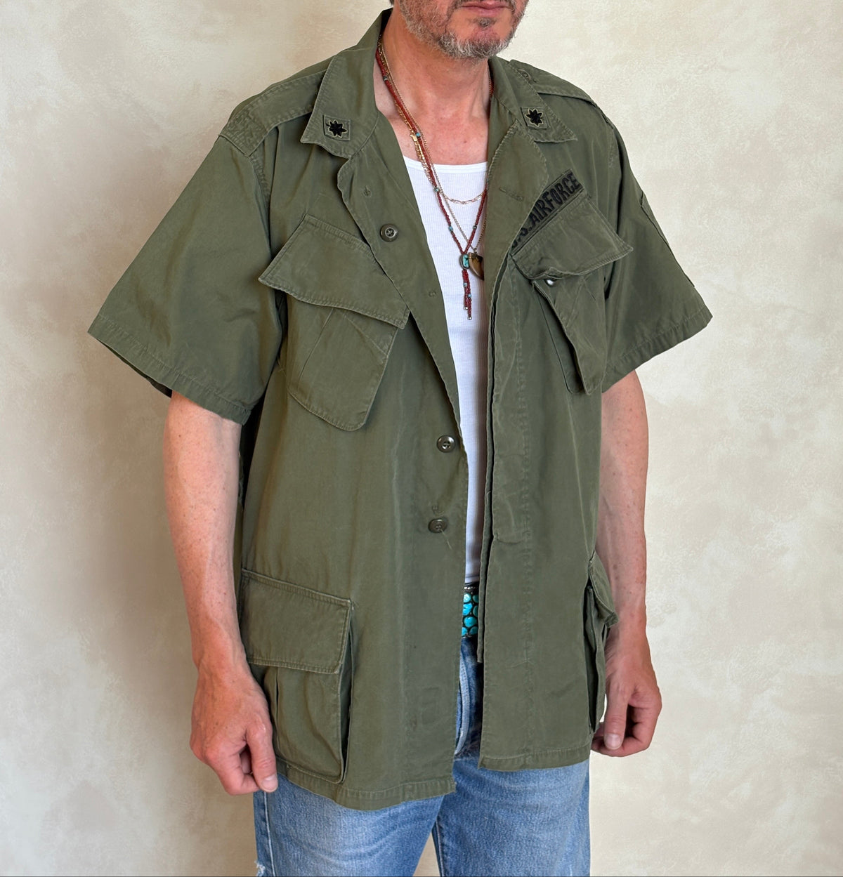 Size Large Reg. 2nd second pattern 1965 jungle jacket Vietnam war era-AJ357 Studio