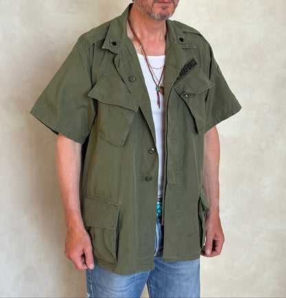 Size Large Reg. 2nd second pattern 1965 jungle jacket Vietnam war era-AJ357 Studio