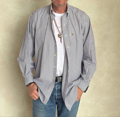 Ralph Lauren Blaire Striped Button-Down Shirt