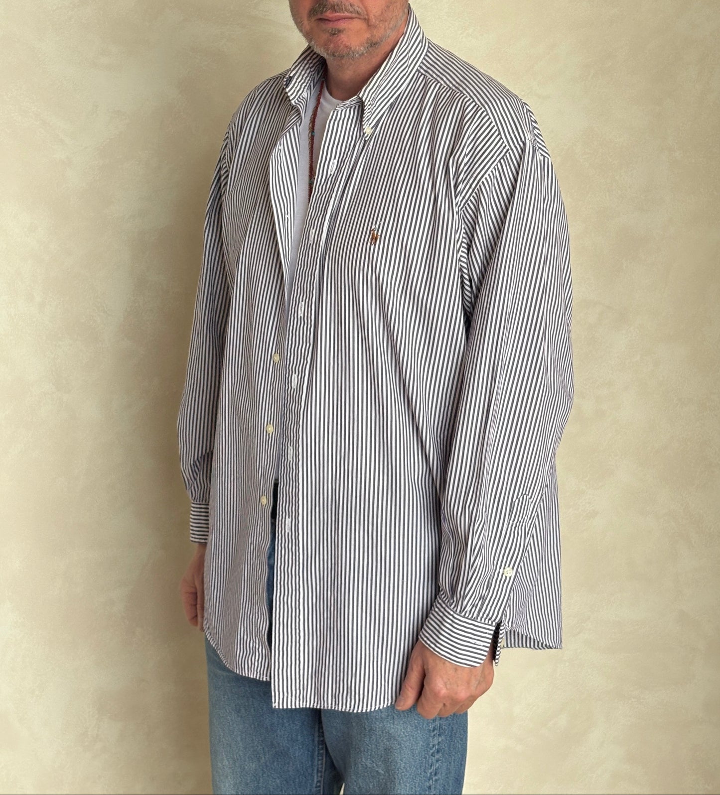 Ralph Lauren Blaire Striped Button-Down Shirt