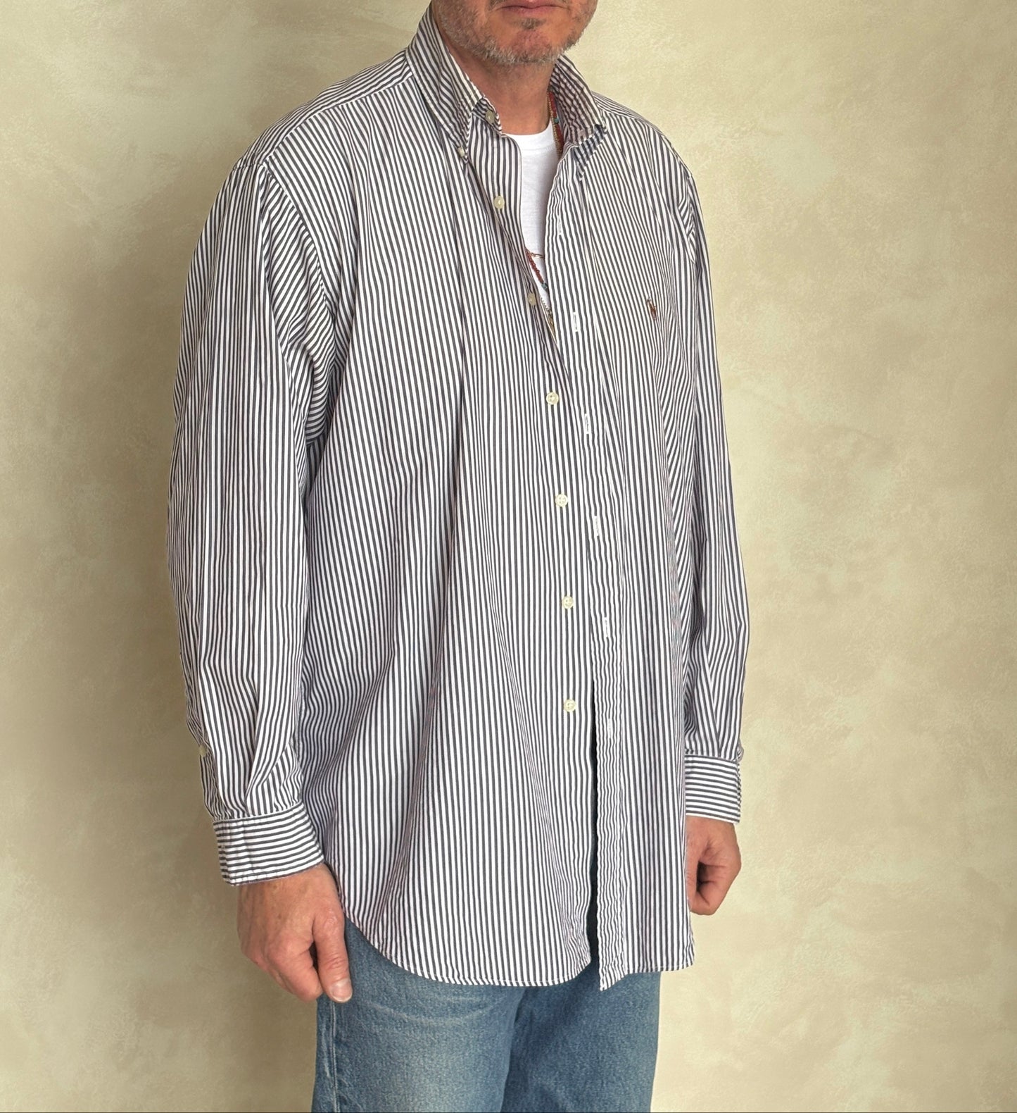 Ralph Lauren Blaire Striped Button-Down Shirt