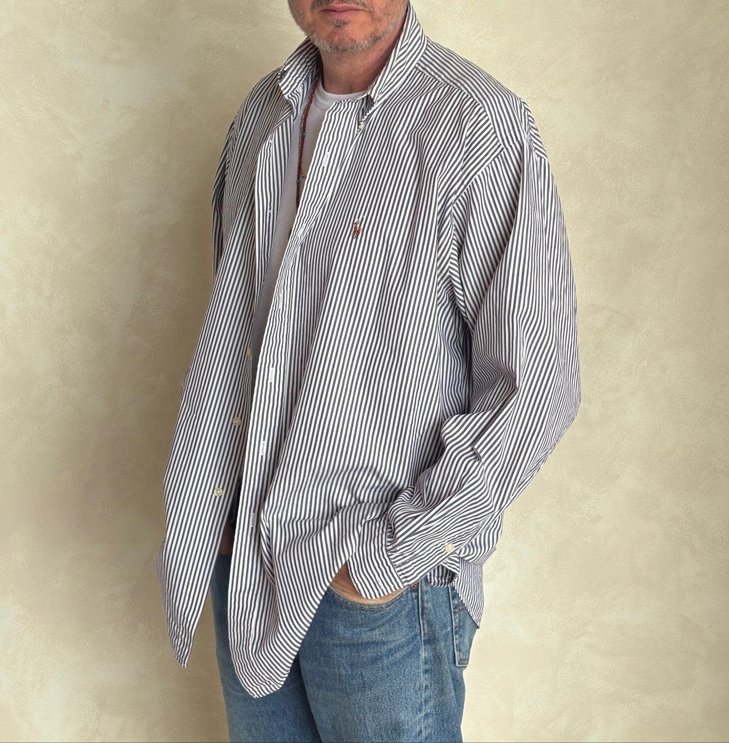 Ralph Lauren Blaire Striped Button-Down Shirt