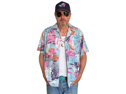 Large. Vintage 80s Hawaiian cotton shirt made by Hilo Hattie in Hawaii-AJ357 Studio