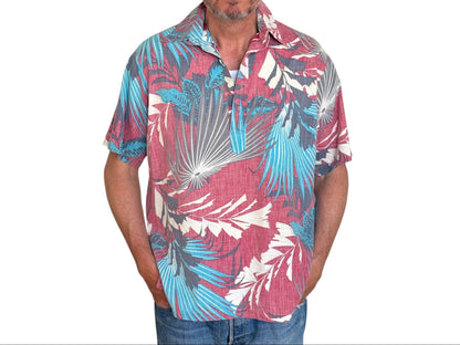 Large. Vintage 70s Hawaiian cotton shirt made by R.J.C Made in Hawaii-AJ357 Studio