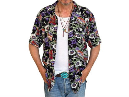 Vintage 90s Hawaiian Rayon Shirt by Puritan | Size Medium-AJ357 Studio
