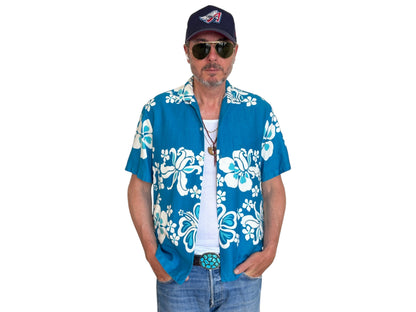Size M. Vintage 780s Hawaiian cotton shirt made In Hawaii-AJ357 Studio