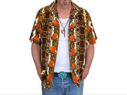 Vintage 60s Hawaiian Cotton Shirt Made in Hawaii | Size M-AJ357 Studio