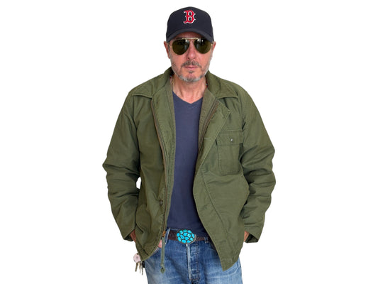 Large. Authentic Vintage 1973 A2 US Navy deck jacket. USN - USA Vintage Bcn